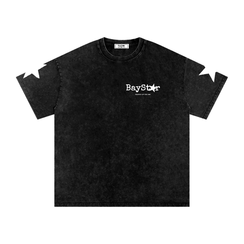 Bayst★r Oversized Snowashed Cotton Tee